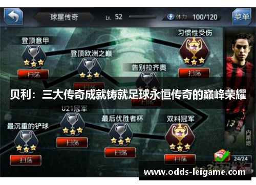 贝利：三大传奇成就铸就足球永恒传奇的巅峰荣耀